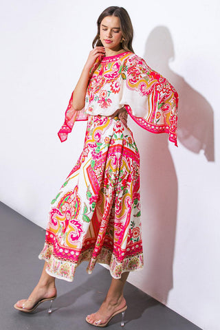 STUCK ON YOU WOVEN MIDI DRESS - Glamourous Grace