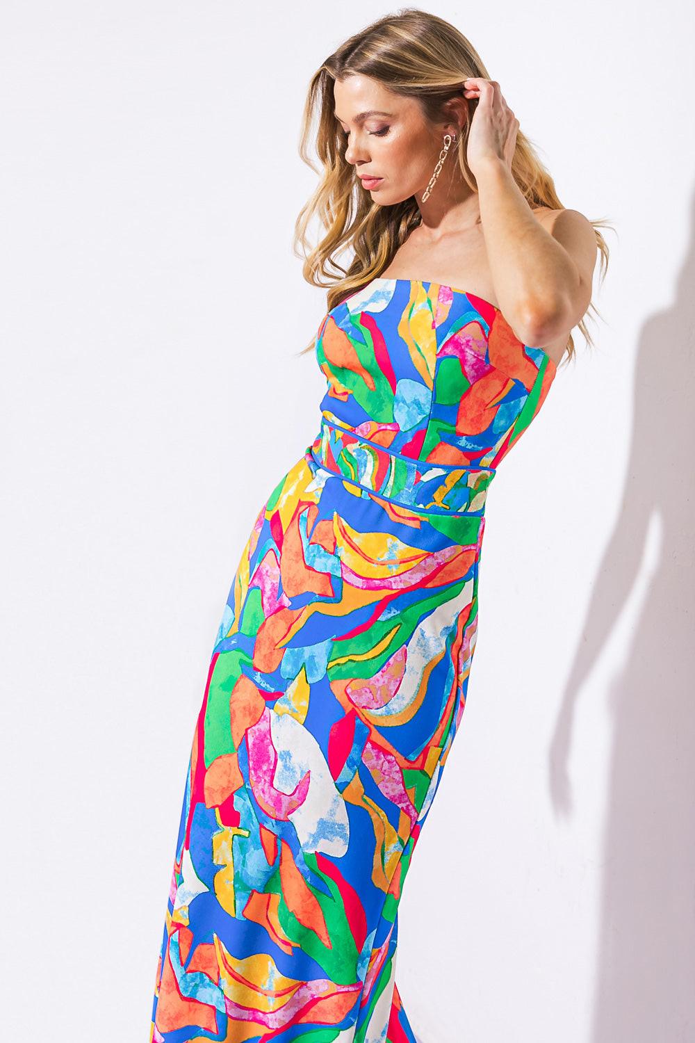 SEEKING SUN PONTI MIDI DRESS - Glamourous Grace