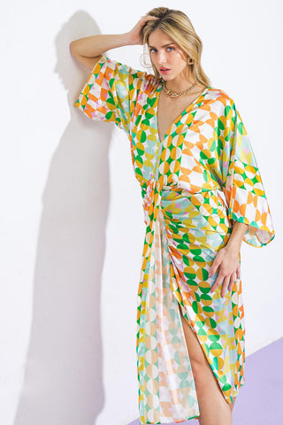 BEST IMPRESSIONS WOVEN SATIN MIDI DRESS - Glamourous Grace