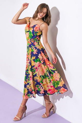 SWEETEST SOUL WOVEN MIDI DRESS - Glamourous Grace