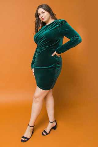 I'M ENCHANTED VELVET MINI DRESS - Glamourous Grace
