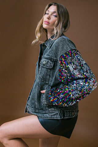 GOING THERE WASHED DENIM JACKET - Glamourous Grace
