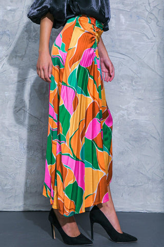 GRACEFUL IMPRESSION WOVEN MIDI SKIRT - Glamourous Grace