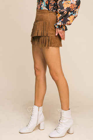 MAKE SOME PLANS SUEDE SKORT - Glamourous Grace