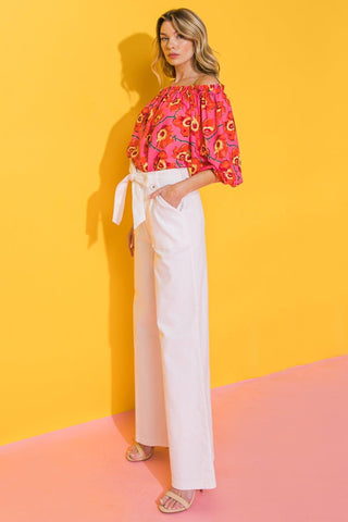 JUST SAY YES TWILL PANTS - Glamourous Grace