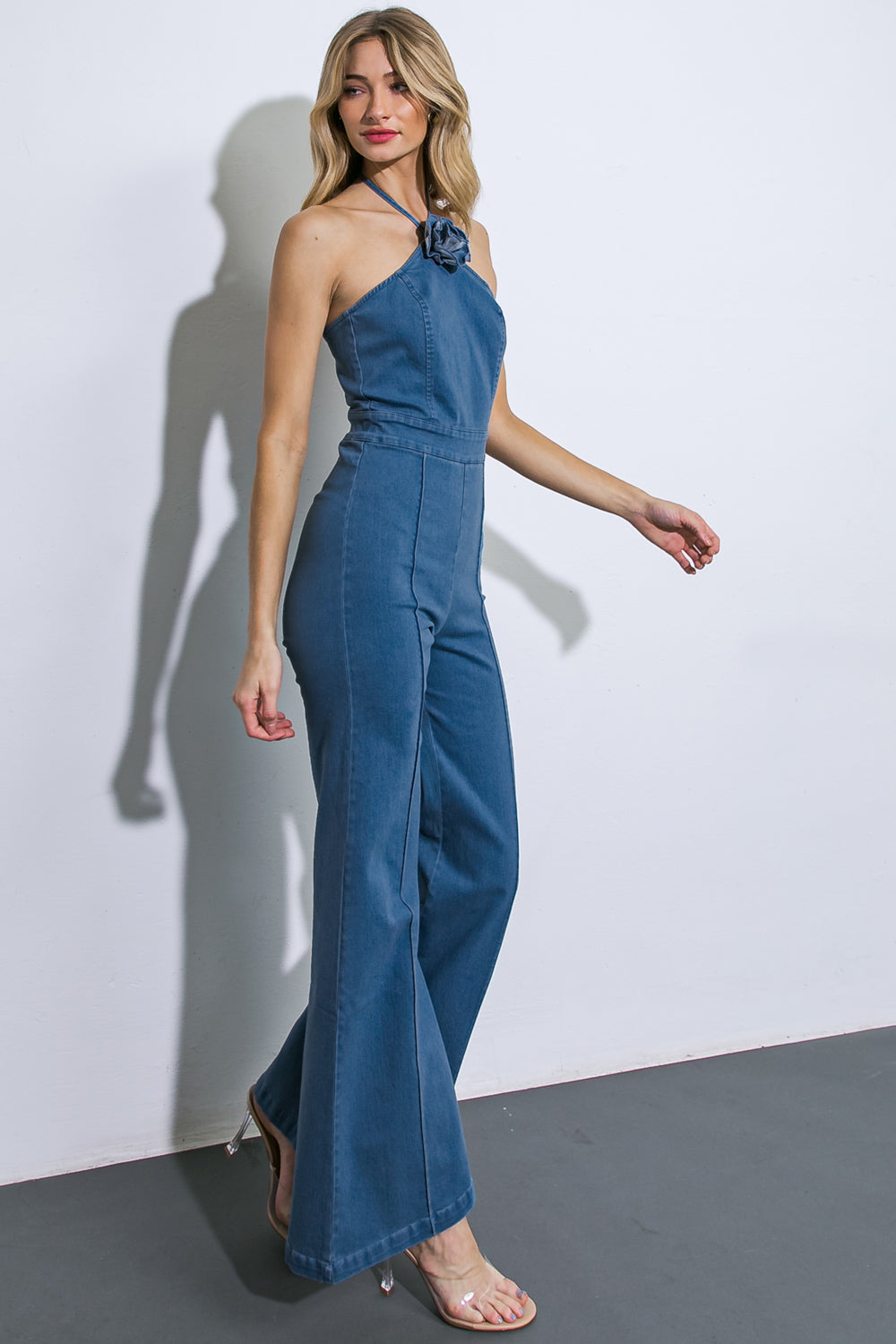 CALL ME LOVELY DENIM JUMPSUIT - By Baano