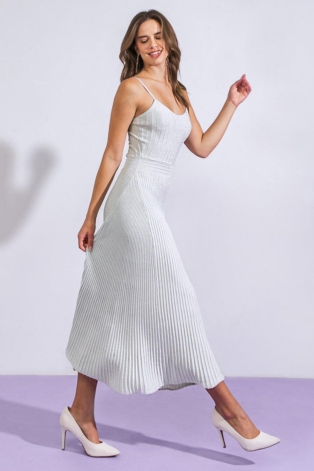 GONE IN A BLINK KNIT DRESS - Glamourous Grace