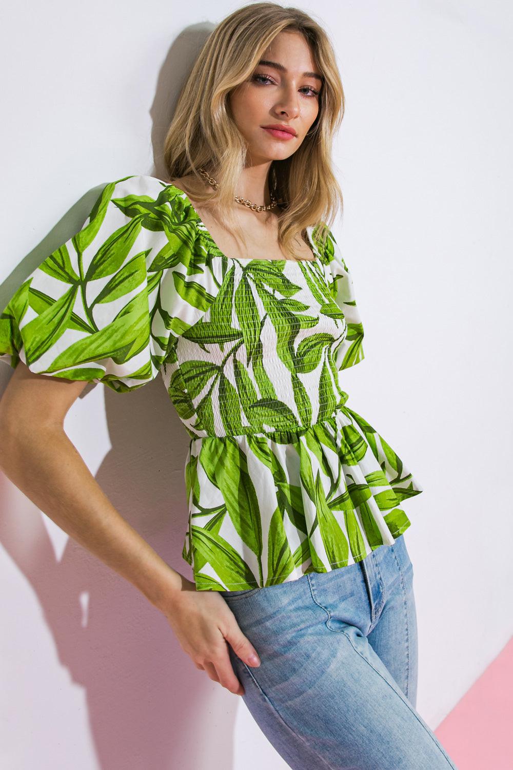 THE BEST PART WOVEN TOP - Glamourous Grace