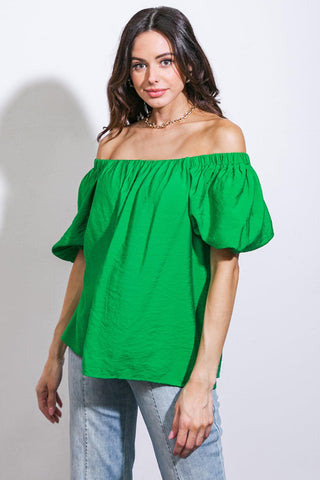 CALL TO ACTION WOVEN TOP - Glamourous Grace