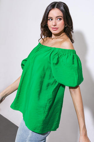 CALL TO ACTION WOVEN TOP - Glamourous Grace