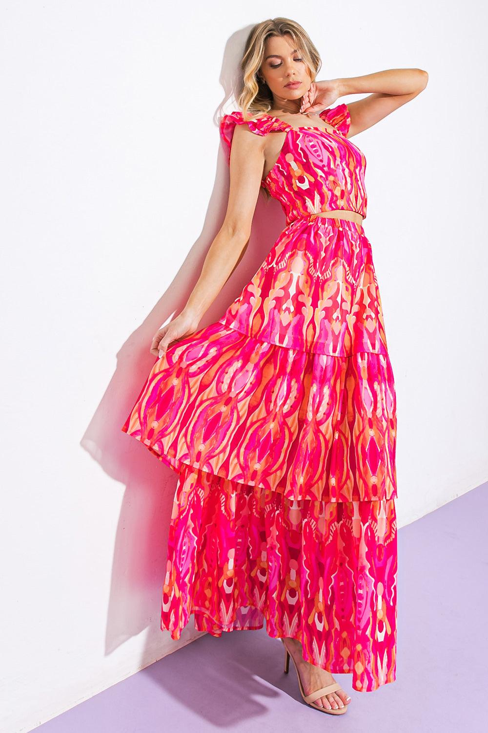 JUST A LITTLE BIT WOVEN SET - Glamourous Grace