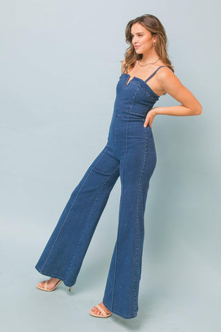 MAKING MAGIC DENIM JUMPSUIT - Glamourous Grace