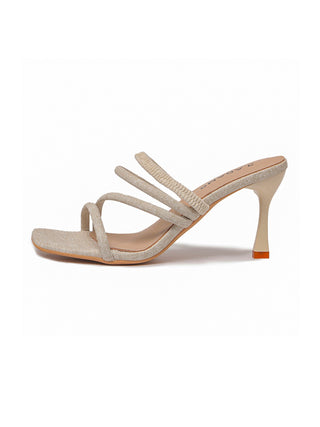 Beige Sadie heels by J.Adams featuring pointed toes and sleek design, shown on a neutral background.