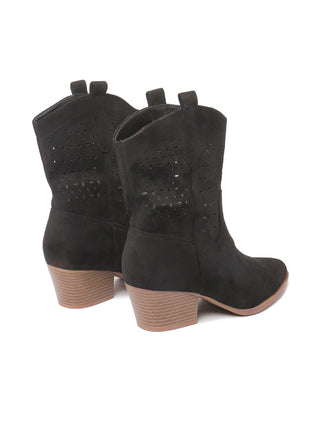 Saloon | Black Suede - Glamourous Grace