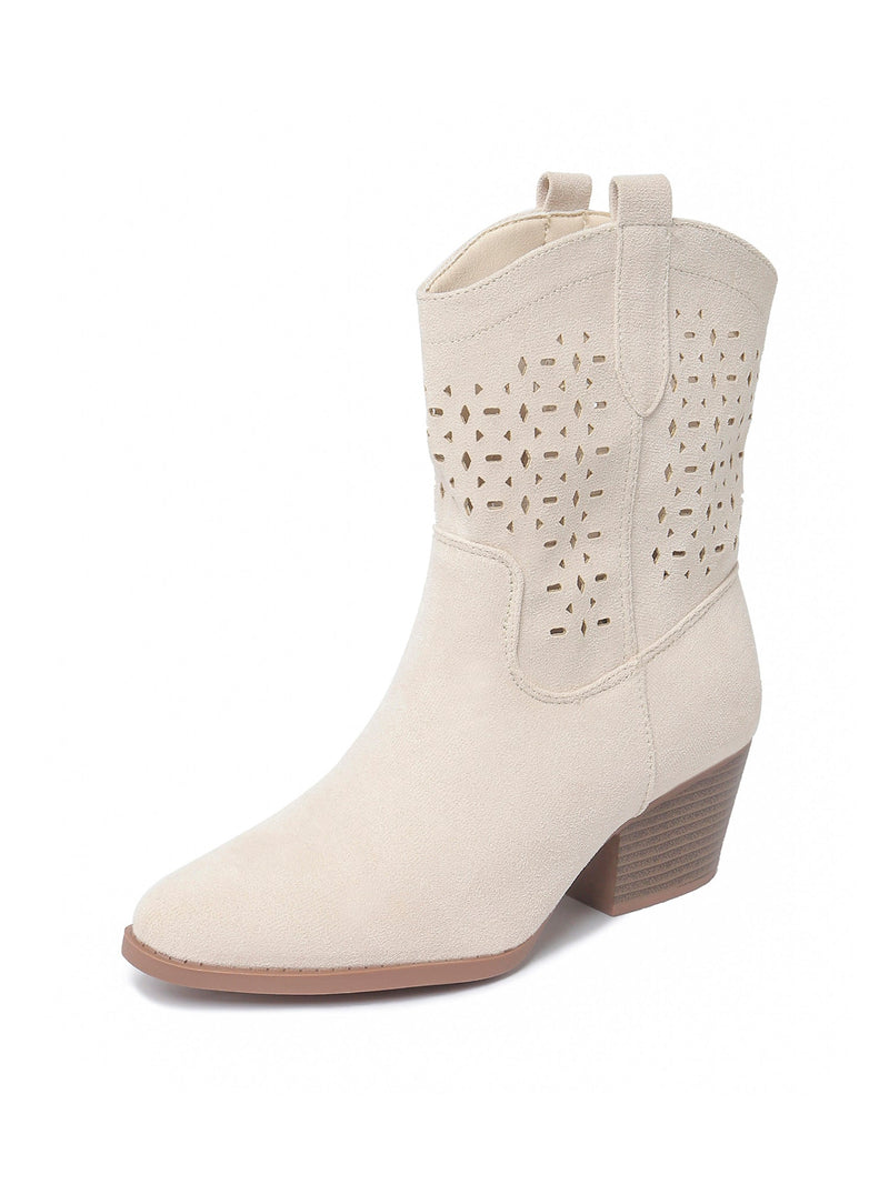 Saloon | Cream Suede - Glamourous Grace