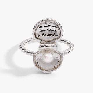 Salt + Sea 'Seashells Are Love Letters In The Sand' Locket Ring