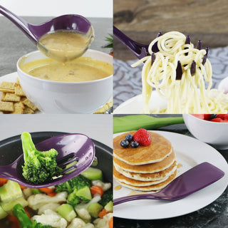 6pc Utensil Set, Plum