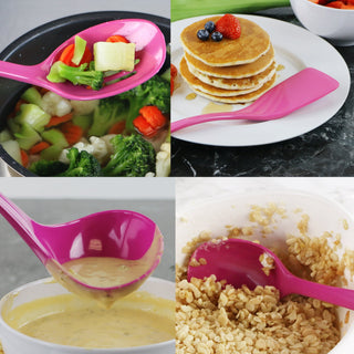 6pc Utensil Set, Magenta