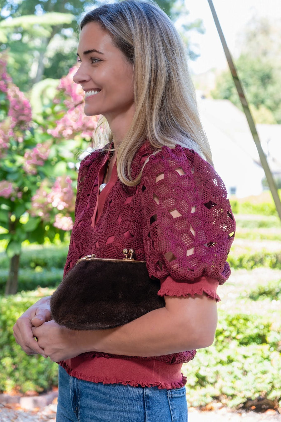 Sarah Faux Fur Clutch - Glamourous Grace