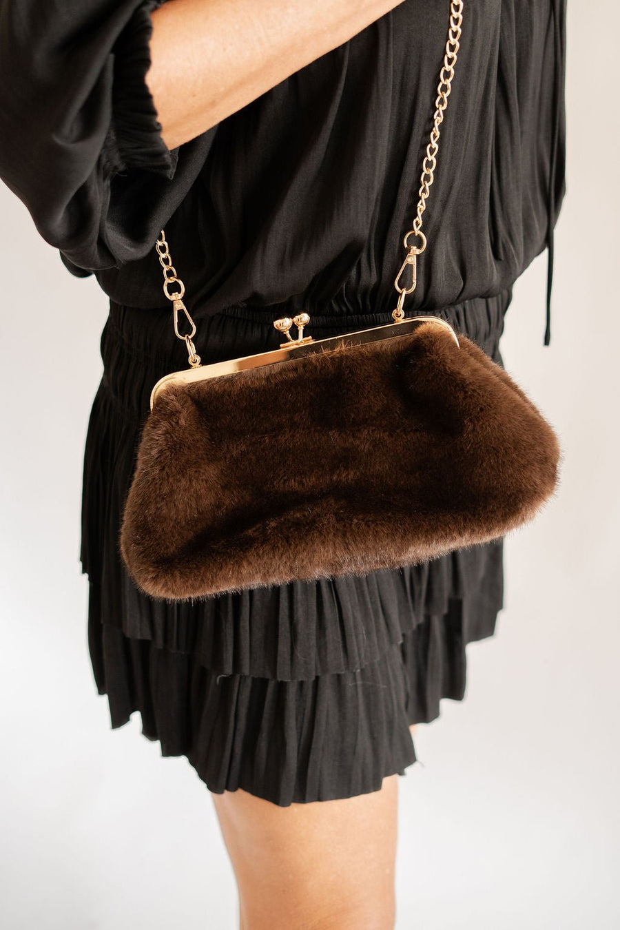 Sarah Faux Fur Clutch - Glamourous Grace
