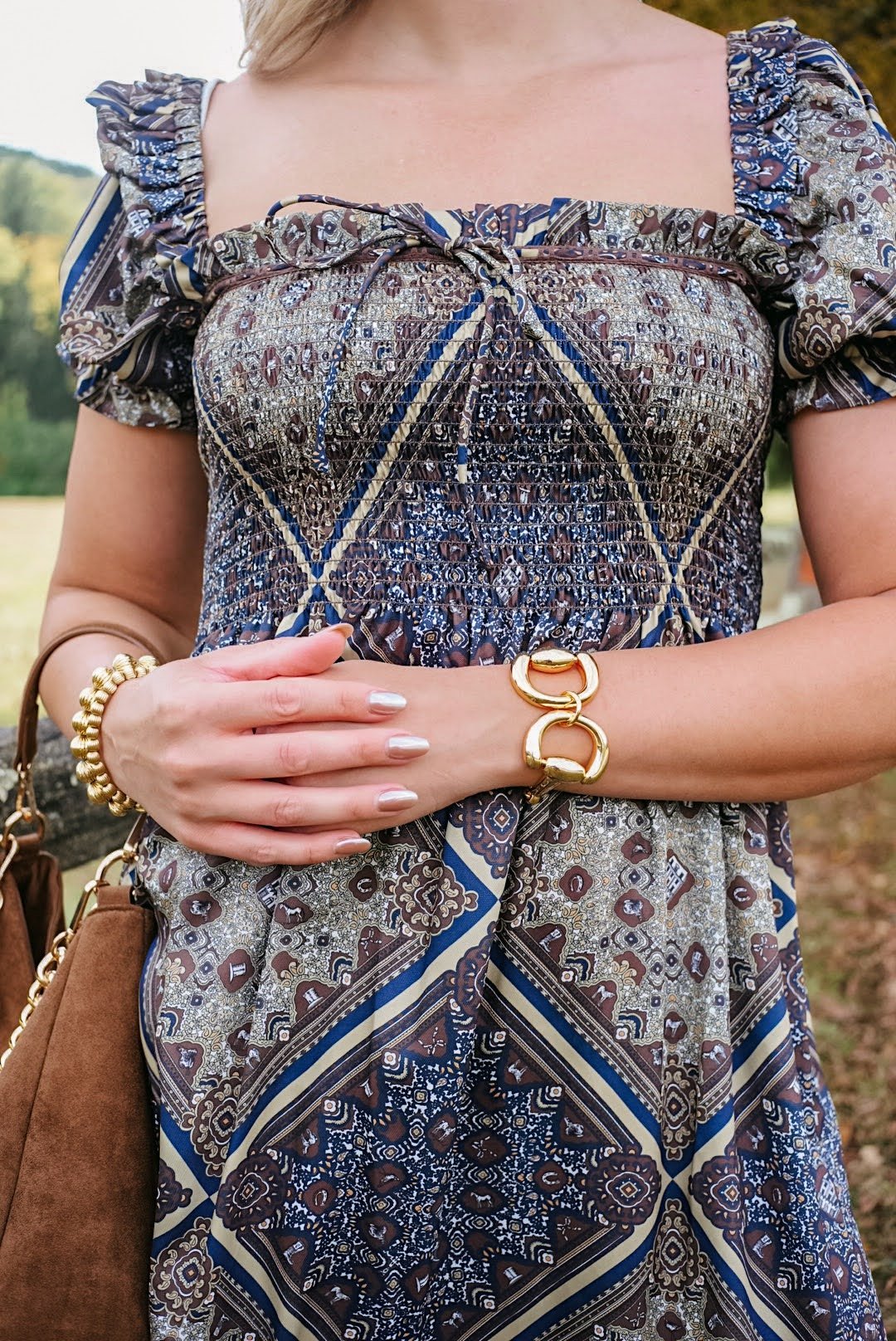Sarah Large Snaffle Bracelet - 18k Gold Plated - Glamourous Grace