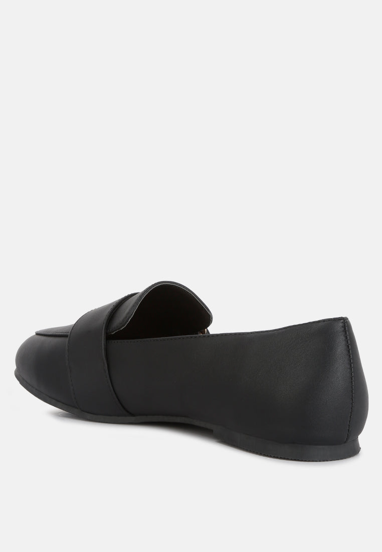Saskia Pin Buckle Detail Loafers - Glamourous Grace