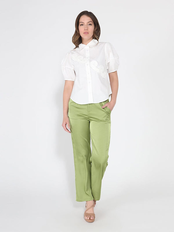 Satin Wide Leg Dress Pants - Glamourous Grace