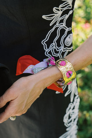 Scalloped Scarf Cuff - Wren