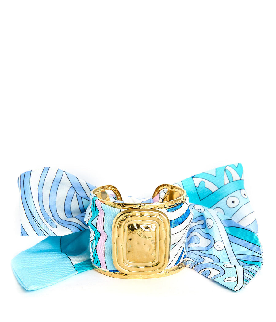 Finley- Large Gold Scarf Cuff - Glamourous Grace