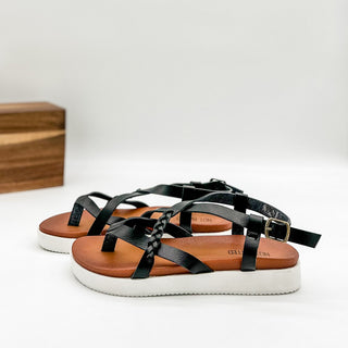 Sela Sandal in Black - Glamourous Grace