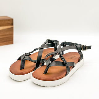 Sela Sandal in Black - Glamourous Grace
