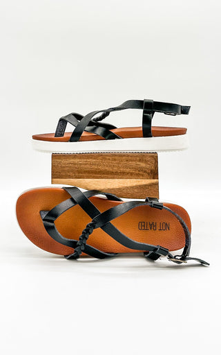 Sela Sandal in Black - Glamourous Grace