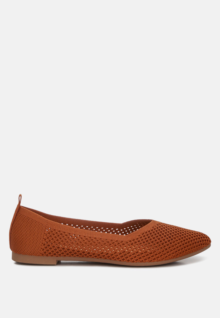 Selaris Fly Knit Slip On Ballerinas - Glamourous Grace