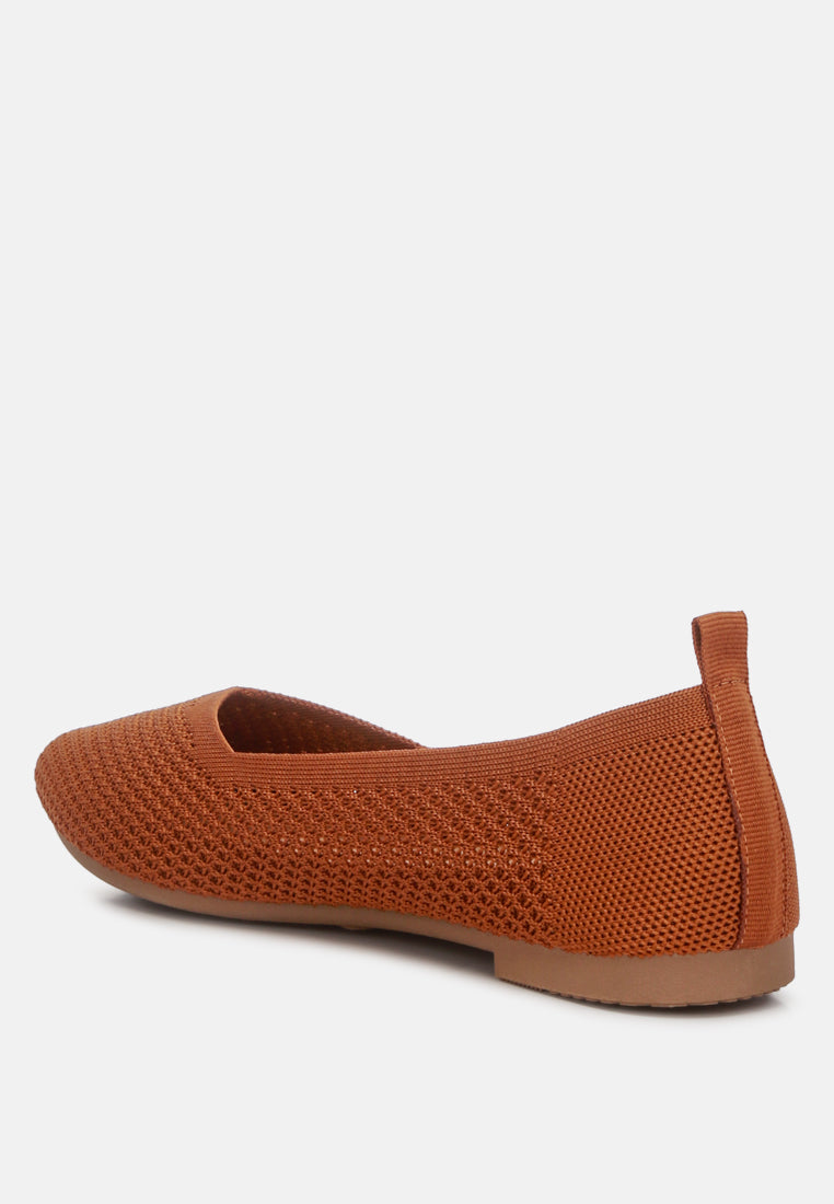 Selaris Fly Knit Slip On Ballerinas - Glamourous Grace