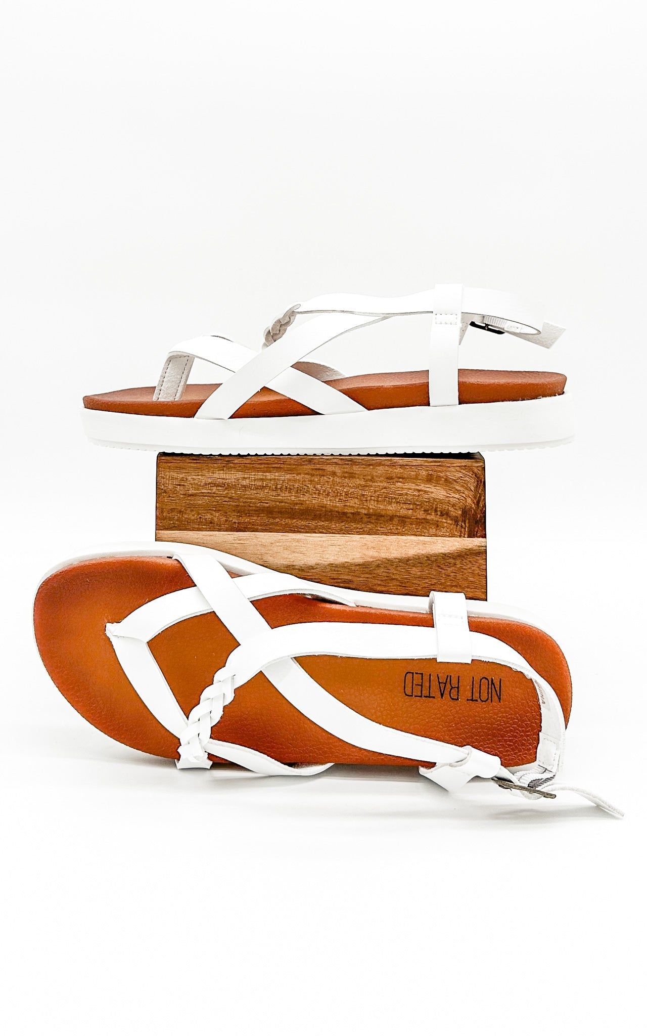 Sela Sandal in White - Glamourous Grace