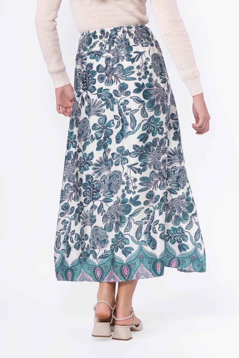 Selena Skirt (Green Pattern) - Glamourous Grace