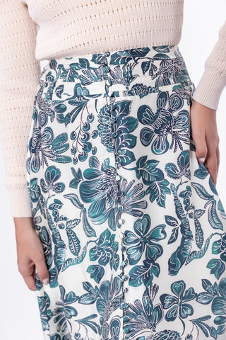 Selena Skirt (Green Pattern)