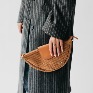 Selena Suede Flap Crossbody