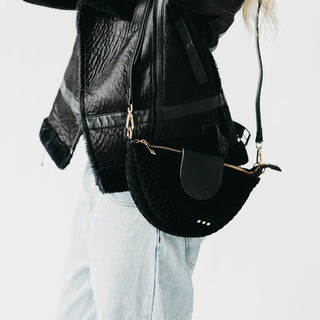 Selena Suede Flap Crossbody