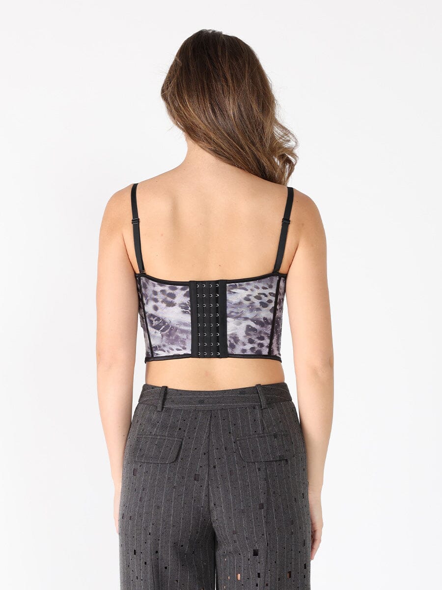 Sequin Work Strap Bustier - Glamourous Grace
