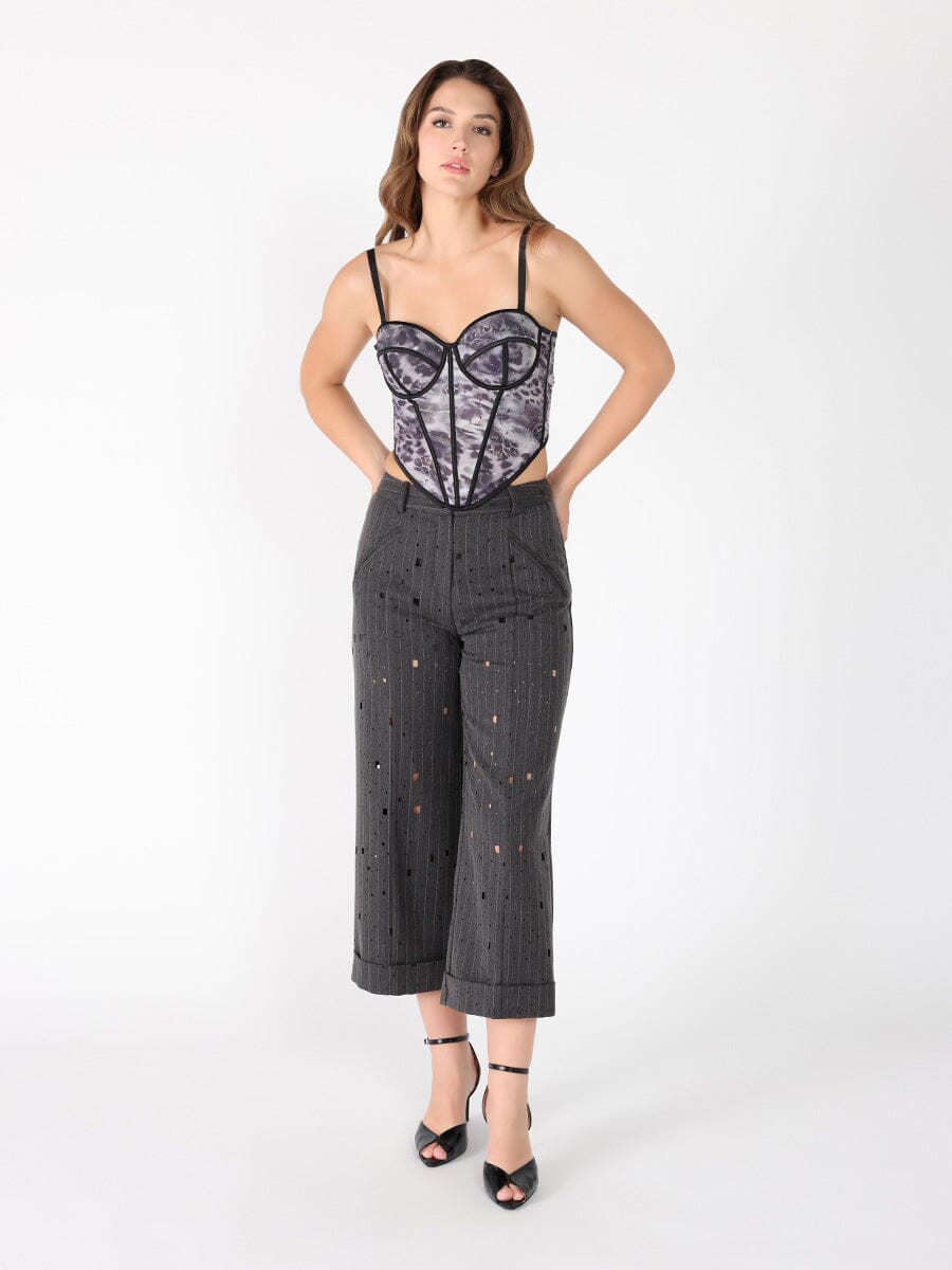 Sequin Work Strap Bustier - Glamourous Grace