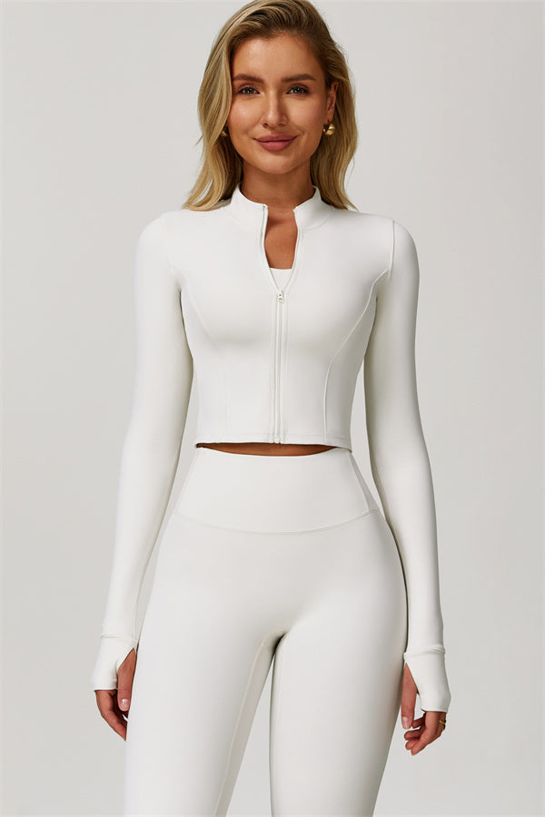 The Eloise Jacket Sports Bra Leggings 3-Piece Set - Glamourous Grace