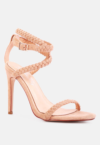 Sherri High Heeled Faux Suede Sandals