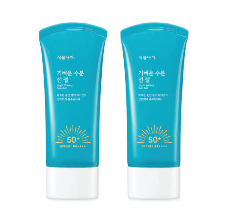 Shingmulnara Light Watery Sun Gel SPF50+ PA++++ 60ml+60ml - Glamourous Grace
