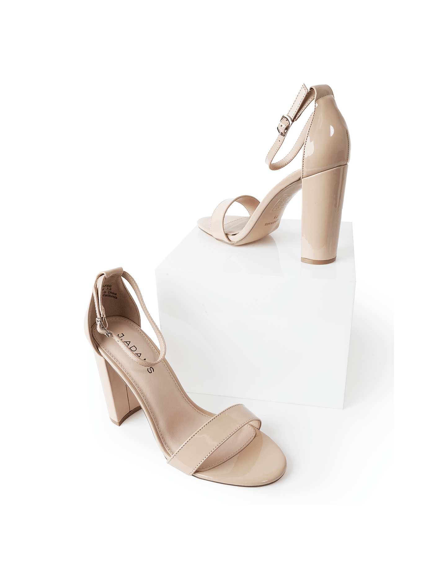 Shirley | Beige Patent - Glamourous Grace