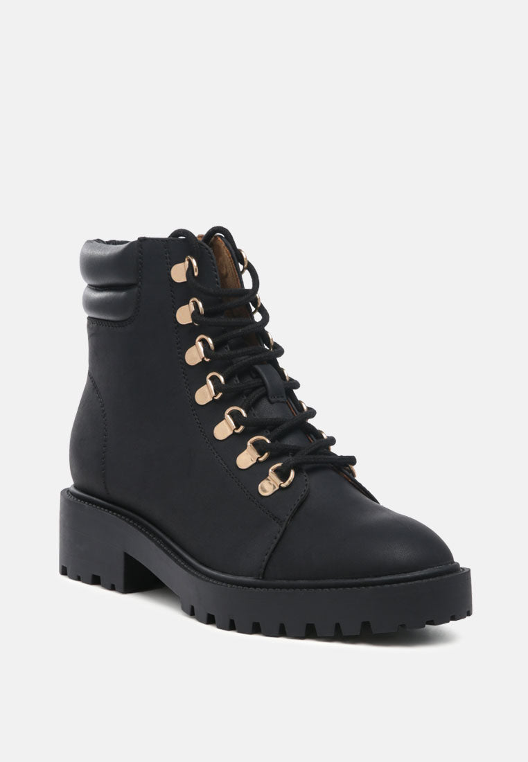 Shirly Quilt Collared Ankle Boots - Glamourous Grace