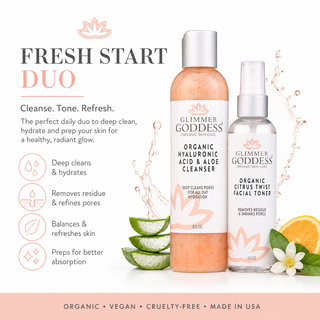 Fresh Start Duo – Hydrating Cleanser & Toner - Glamourous Grace