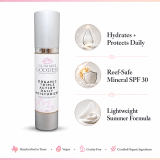 Triple Action Daily Moisturizer – Organic SPF 30 - Glamourous Grace
