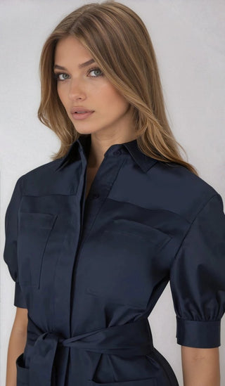 Vince Dress – Navy (Final Sale) - Glamourous Grace