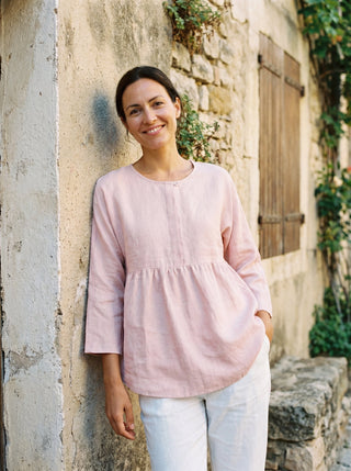 Linen Long-Sleeved Top SITKA - Glamourous Grace